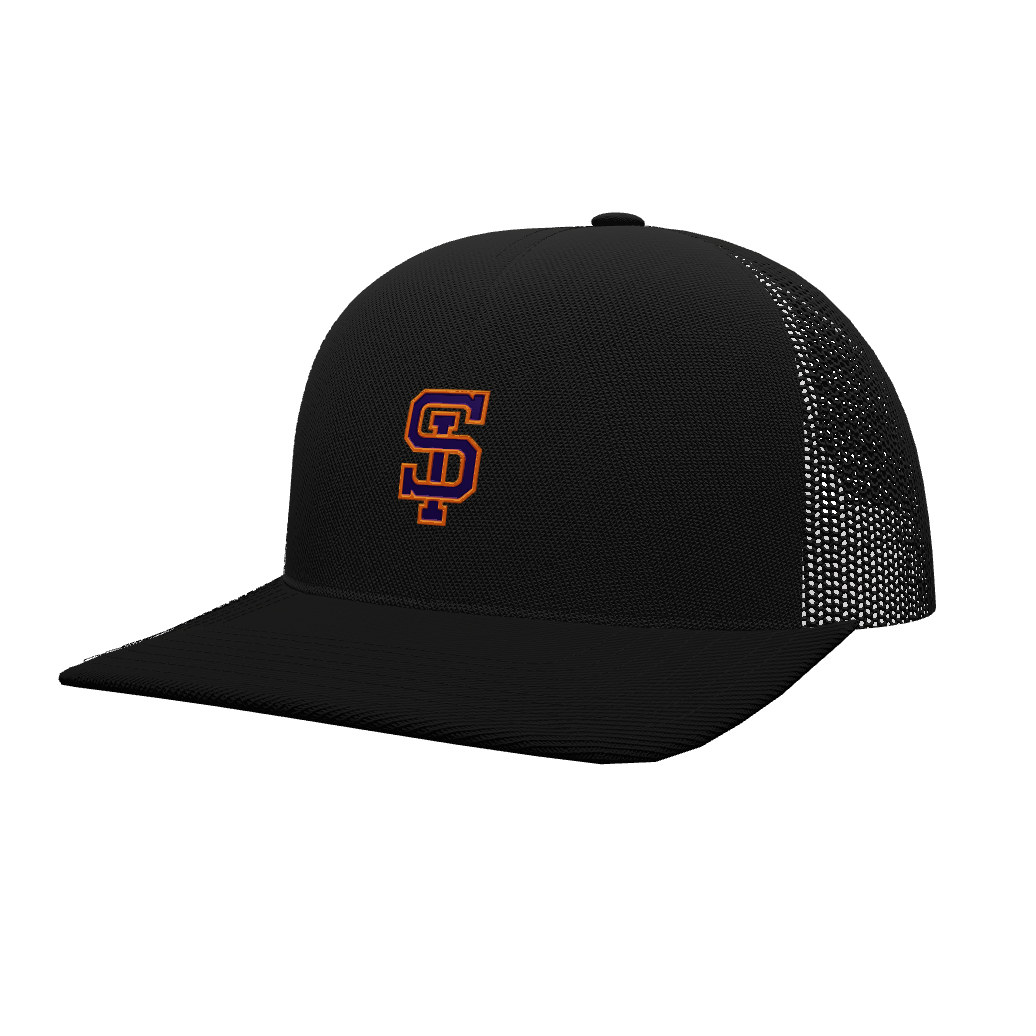 SI Orioles Team Trucker Snap Back Hat – Solid Black