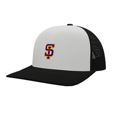 SI Orioles Team Trucker Snap Back Hat – White/Black