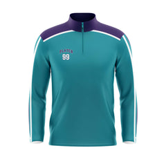 Quarter Zip Long Sleeve Pullover Jersey